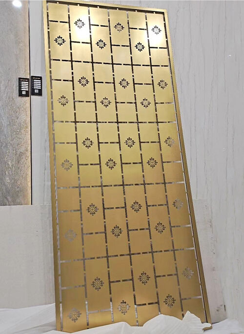 কোম্পানির সর্বশেষ সমাধান হাই-এন্ড হোটেল স্টেইনলেস স্টীল স্ক্রিন কাস্টমাইজেশন