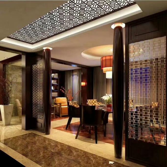 ইনডোর কারখানা কাস্টমাইজযোগ্য রুম বিভাজক মিডিল লিভিং মেটাল রুম বিভাজক স্টেইনলেস স্টীল স্ক্রিন & রুম বিভাজক 7