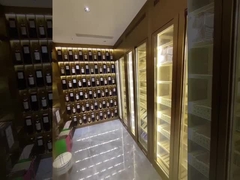 পরিবারের ব্যবহারের জন্য সহজ ডিজাইন সাশ্রয়ী মূল্যের স্টেইনলেস স্টীল ওয়াইন ক্যাবিনেট