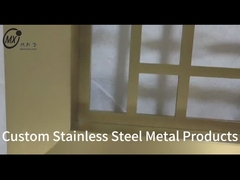 শ্যাম্পেন গোল্ড লেজার গ্রিড আলংকারিক আধুনিক গোপনীয়তা মেটাল স্ক্রিন পার্টিশন & রুম বিভাজক