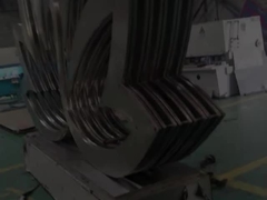 304 কাস্টম ডিজাইন মিরর স্লিভার বেগুনি আউটডোর বাগান স্টেইনলেস স্টীল ভাস্কর্য