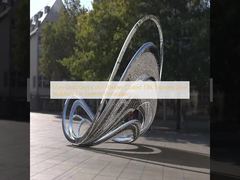 Silver Gold Grey Color Powder Coated 316L Stainless Steel Sculpture For Exterior Decoration