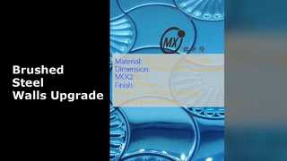 আধুনিক স্টেইনলেস স্টীল মোজাইক দেয়াল