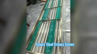 আধুনিক স্টিল রুম ডিভাইডার বিলাসবহুল গোপনীয়তা স্ক্রীন