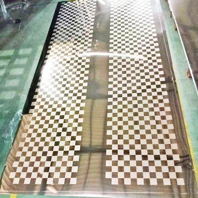 ভালো দাম সিম্পল স্টাইল এচড মিরর 8K গোল্ড কালার স্টেইনলেস স্টিল শীট অনলাইন