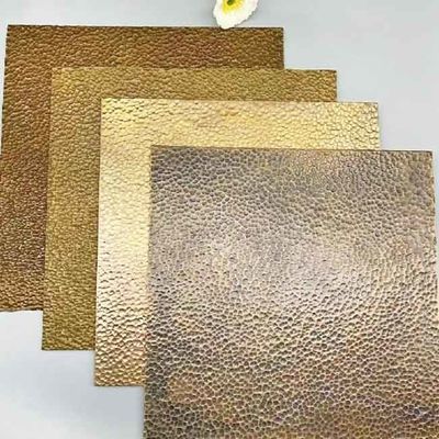 ভালো দাম অভ্যন্তর নকশা জন্য হাতুড়ি প্যাটার্ন শিল্প রঙ স্টেইনলেস স্টীল শীট অনলাইন