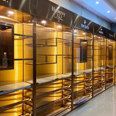 ভালো দাম লিভিং রুমের জন্য 0.8 মিমি পুরু কাঠের ওয়াইন ক্যাবিনেটের আসবাবপত্র অনলাইন