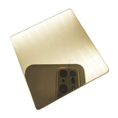 ভালো দাম শ্যাম্পেন রঙিন স্টেইনলেস স্টীল শীট 316L গ্রেড বাথরুম সজ্জা অনলাইন