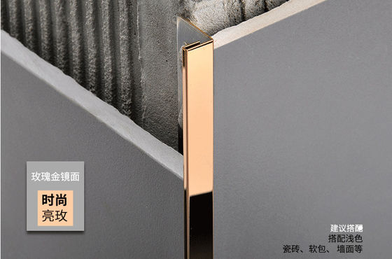 ভালো দাম 201 304 316L স্টেইনলেস স্টিল চ্যানেল ট্রিম প্রোফাইল সিরামিক রান্নাঘরের কোনার এজ বা ওয়াল এজ আলংকারিক সুরক্ষার জন্য অনলাইন