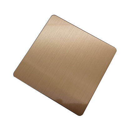 ভালো দাম হেয়ারলাইন আয়না পোলিশ কফি রঙ 1 মিমি বেধ 304 বা 201 স্টেইনলেস স্টীল অনলাইন