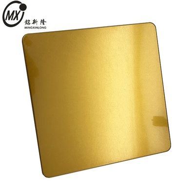 ভালো দাম গরম ঘূর্ণিত সজ্জা রঙ স্টেইনলেস স্টীল প্লেট কম্পন লাল স্বর্ণ অনলাইন