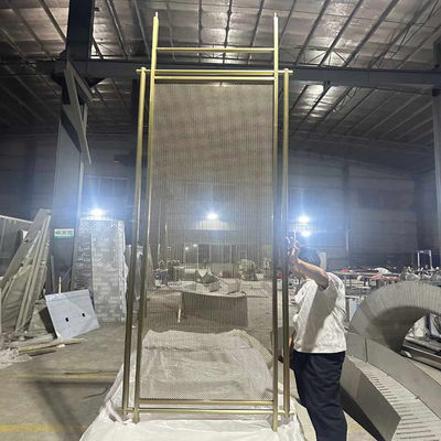 ভালো দাম আমেরিকান স্টাইল লেজার কাটিয়া স্বর্ণ স্টেইনলেস স্টীল স্ক্রিন রুম পার্টিশন জন্য হোম হোটেল রেস্টুরেন্ট অনলাইন