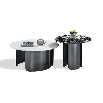 ভালো দাম কৃত্রিম পাথর স্ল্যাব শীর্ষ শ্যাম্পেন স্বর্ণ রঙের স্টেইনলেস স্টীল কফি টেবিল অনলাইন