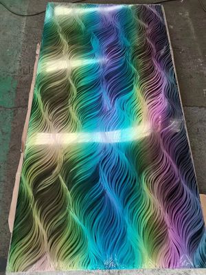 ভালো দাম Colorful Gradient Stainless Steel Plate - Modern Art Decoration And Personalized Design অনলাইন