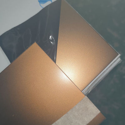 ভালো দাম 316L PVD বালি বিস্ফোরিত রঙিন স্টেইনলেস স্টীল শীট লাল কপার 1000*2000mm অনলাইন