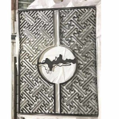 ভালো দাম হেয়ারলাইন ব্রাশড মিরর প্রাইভেট স্পেস স্টেইনলেস স্টীল স্ক্রীন পার্টিশন ব্যাফেল ওয়ালের জন্য অনলাইন