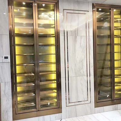 ভালো দাম কম্প্রেসার কুলার স্টেইনলেস স্টীল ওয়াইন ক্যাবিনেট 50Hz 220V অ্যান্টি ফিঙ্গারপ্রিন্ট অনলাইন