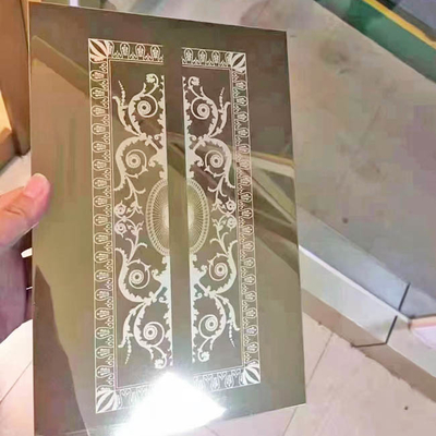 Etched রঙ স্টেইনলেস স্টীল শীট মিরর বেস ছোট নমুনা