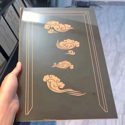 ভালো দাম কাস্টম ছোট নমুনা কালো এচিং স্টেইনলেস স্টীল শীট অনলাইন