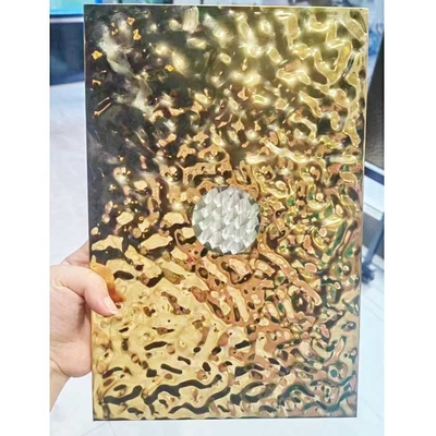 1160MM প্রস্থ 10MM 15MM ধাতব মধুচক্র প্যানেল জলের লহর