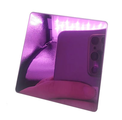 ভালো দাম হোটেল কেটিভি অভ্যন্তরীণ সজ্জার জন্য রঙিন স্টেইনলেস স্টীল শীট 8K গোলাপী রঙ অ্যান্টি-ফিঙ্গারপ্রিন্ট লেপ অনলাইন