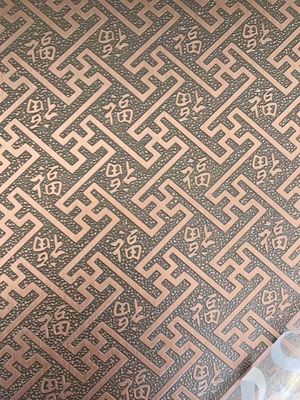 ভালো দাম ওয়াটারপ্রুফ এলিভেটর স্টেইনলেস স্টীল শীট 304 মিরর ফিনিশ গোল্ড এচড অনলাইন