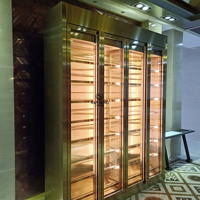 ভালো দাম পরিবারের ব্যবহারের জন্য সহজ ডিজাইন সাশ্রয়ী মূল্যের স্টেইনলেস স্টীল ওয়াইন ক্যাবিনেট অনলাইন