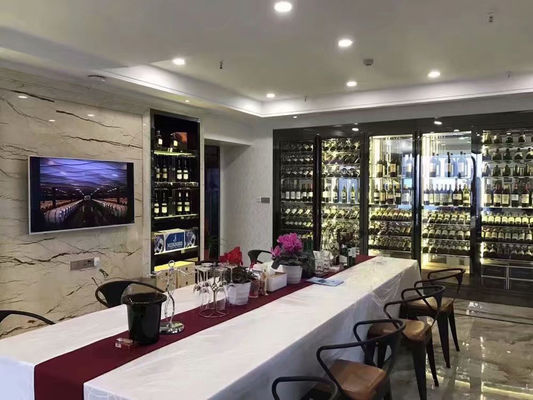 ভালো দাম হোম লাক্সারি স্টেইনলেস স্টীল গ্লাস ওয়াইন স্টোরেজ ক্যাবিনেট কম্প্রেসার ওয়াইন ক্যাবিনেট অনলাইন