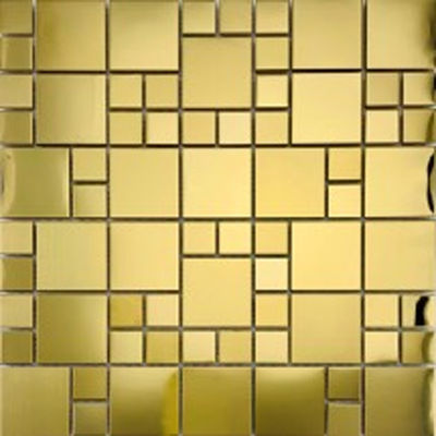 ভালো দাম 48*48MM সুন্দর স্টেইনলেস স্টীল স্কয়ার মেটাল মোজাইক ঘর সাজানোর জন্য হোটেলের ডাইনিং রুম অনলাইন