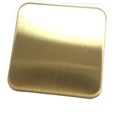 ভালো দাম শ্যাম্পেন গোল্ড রঙের ব্রাশযুক্ত চুলের লাইন ফিনিস 201J1 অ্যান্টি ফিঙ্গার প্রিন্ট সহ স্টেইনলেস স্টিলের শীট অনলাইন