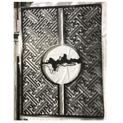 ভালো দাম অভ্যন্তরীণ সজ্জা জন্য ফাঁকা চুলের লাইন কালো রঙের স্টেইনলেস স্টীল স্ক্রিন পার্টিশন অনলাইন