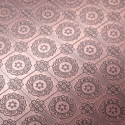 ভালো দাম 304 প্রস্তুতকারক কাস্টমাইজড রঙ স্টেইনলেস স্টীল এমবসড শীট ইটচিং ফিনিস অনলাইন