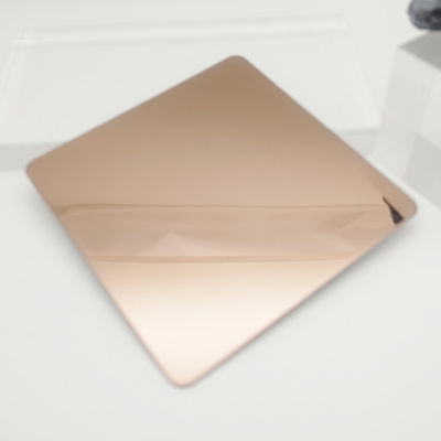 ভালো দাম 304 স্টেইনলেস স্টীল দেওয়াল সজ্জা গোলাপী রঙ সুপার 8K অনলাইন