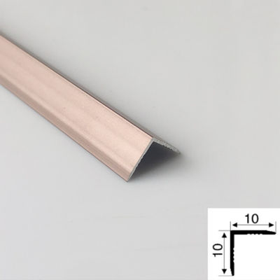 ভালো দাম Champagne Gold Color Beadblasted 304 Stainless Steel Trim Strips For Tile Wall অনলাইন