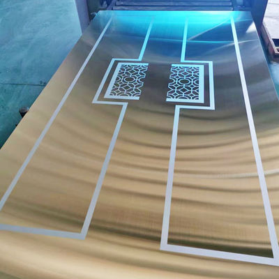 ভালো দাম অভ্যন্তরীণ মন্ত্রিসভা জন্য 8K রঙ 304 স্টেইনলেস স্টীল খোদাই শীট অনলাইন