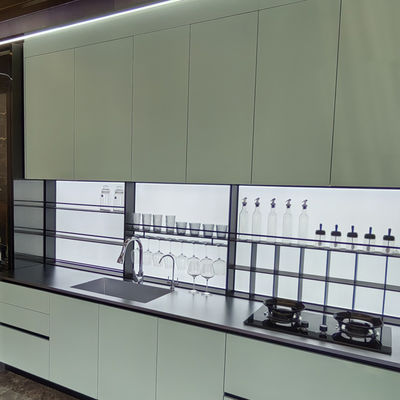 ভালো দাম মর্ডেন ডিজাইন কাস্টম সম্পূর্ণ সেট আসবাবপত্র বিলাসবহুল রান্নাঘর ক্যাবিনেট সবুজ কাস্টমাইজ স্টেইনলেস স্টীল রান্নাঘর ক্যাবিনেট অনলাইন