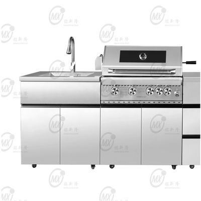 ভালো দাম দ্বৈত উদ্দেশ্যযুক্ত স্টেইনলেস স্টীল বারবিকিউ ওভেন ভিলা আউটডোর ইয়ার্ড রান্নাঘর ধাতব প্রদর্শন ক্যাবিনেট অনলাইন