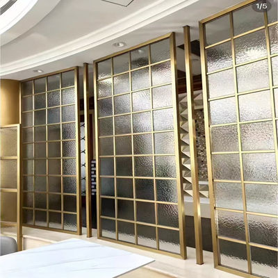 ভালো দাম Foshan MXL Shiny Gold 304 Stainless Steel Screen&Dividers For Dining Room অনলাইন