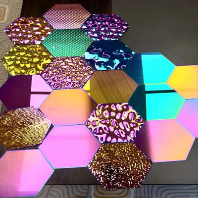 ভালো দাম পাঁচ তারকা হোটেলের অভ্যন্তরীণ সজ্জা জন্য রঙিন স্টেইনলেস স্টীল শীট অনলাইন