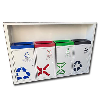 ভালো দাম সিলভার হেয়ারলাইন শপিং মলের জন্য 304 স্টেইনলেস স্টীল আবর্জনা বিন অনলাইন