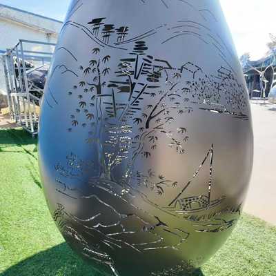 Stainless Steel Sculptures & Artwork Polished Stainless Steel 304 Grade