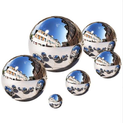 201 304 Mirror Polished  Hollow Stainless Steel Circular Decorative Ball With A Diameter Of 25cm