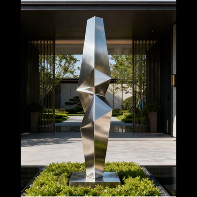 ভালো দাম বিরোধী-ক্ষয় বহিরঙ্গন 316L স্টেইনলেস স্টীল ভাস্কর্য প্রস্তুতকারক চীন অনলাইন