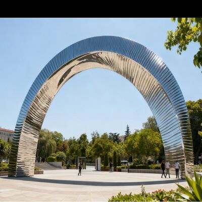 বহিরঙ্গন ডিজাইন করা চীন ফাউন্ড্রি 316L স্টেইনলেস স্টিল ভাস্কর্য বিক্রয়ের জন্য