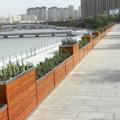 ভালো দাম কাস্টম মেড স্টেইনলেস স্টিল উল্লম্ব বাগান ওয়াল প্ল্যান্টার বক্স সিস্টেম অনলাইন