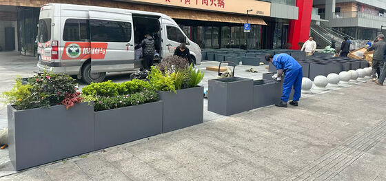 ভালো দাম কাস্টম স্টেইনলেস স্টীল সেল্ফ-ওয়াটারিং প্ল্যান্টার বক্স অনলাইন