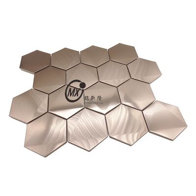 ভালো দাম রঙিন পিভিডি লেপা স্টেইনলেস স্টীল মোজাইক টাইলস সোনার, গোলাপী সোনার, কালো অনলাইন