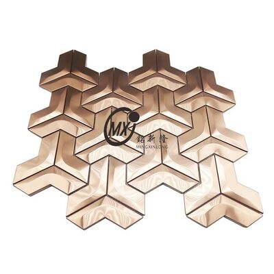 ভালো দাম বহিরাঙ্গন প্রাচীর আবরণের স্টেইনলেস স্টীল মোজাইক আবহাওয়া প্রতিরোধী অনলাইন