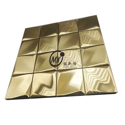 ভালো দাম Barcode Pattern Stainless Steel Mosaic for Modern Retail Shop Decoration অনলাইন