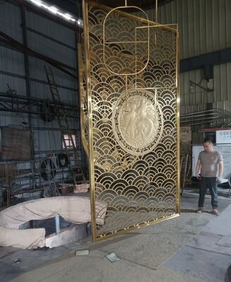 ভালো দাম Asian Cultural Pattern Stainless Steel Decorative Screen অনলাইন